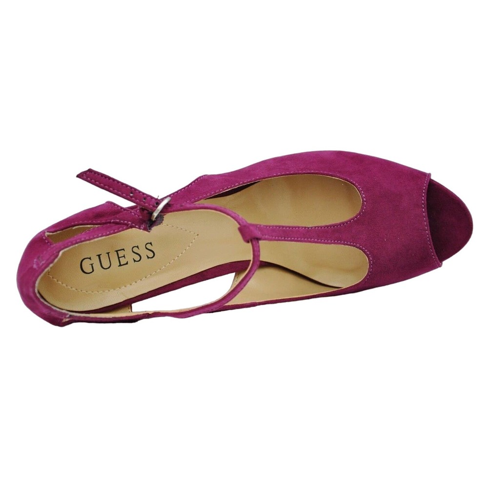 Guess Zandra Textile T-Strap Open Toe Stiletto He… - image 5